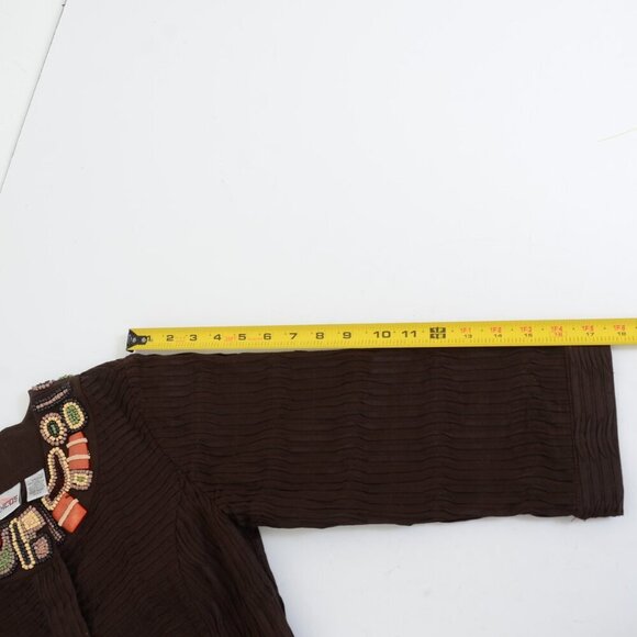 Chico Burundi Beat Bernita Tribal Beading Embroidery Jacket Size 0 (XS) Office - Picture 12 of 12